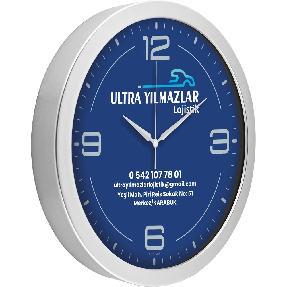 575-g V30-575-G Metalize Duvar Saati - Görsel 1