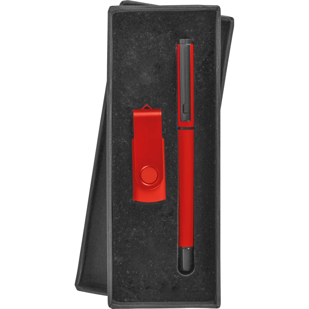 9210_kirmizi 9210-16GB-K USB Kalem Set - Görsel 1