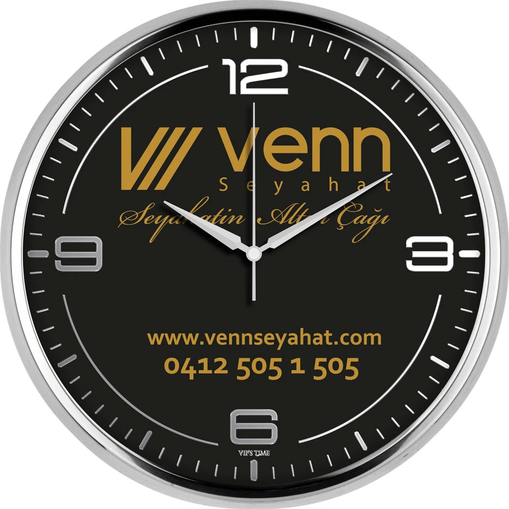 950-gv V30-950-GV Metal Duvar Saati - Görsel 1