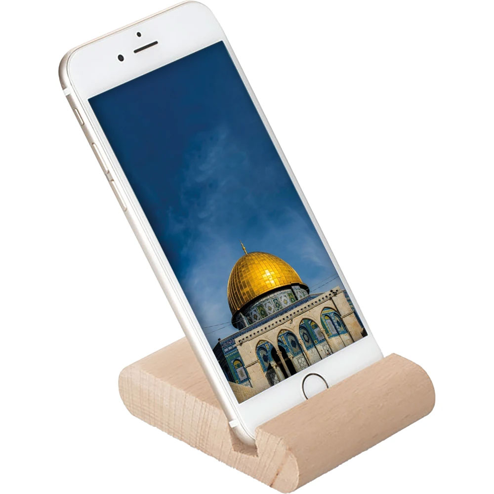 tt-30_oval_konsept TT-30-O Ahşap Telefon Tutucu - Görsel 1