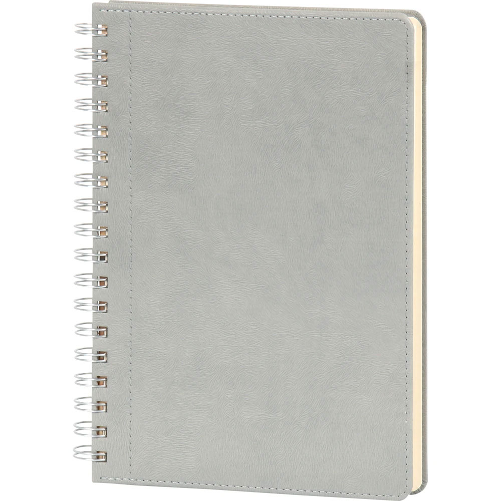 bagcilar_gri Bağcılar-20x28-G Spiralli Tarihsiz Defter - Görsel 1